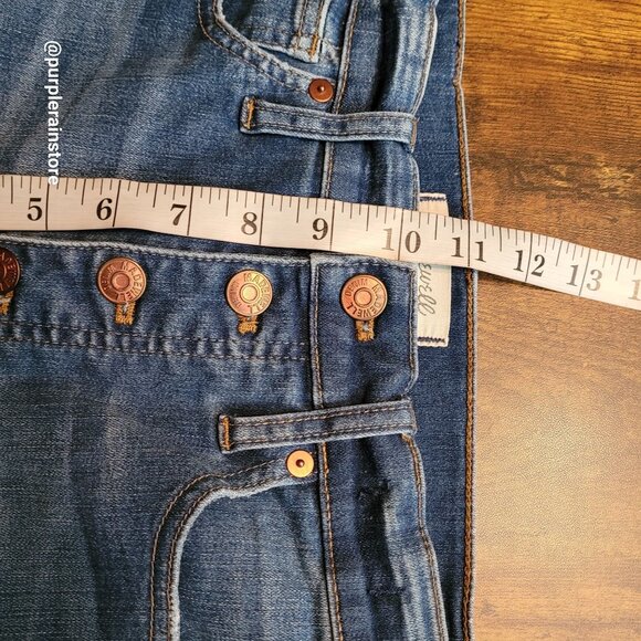 Madewell Jeans 28 Skinny Button Fly 10" High Rise Rosecliff H6319 Tummy Control - Picture 10 of 13